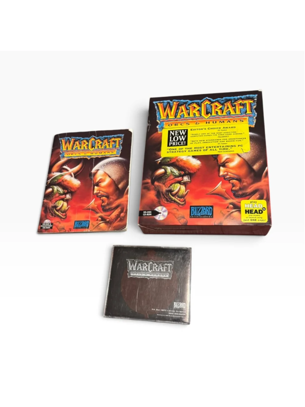Vtg Vintage 1994 Blizzard Warcraft: Orcs & Humans PC Video Game